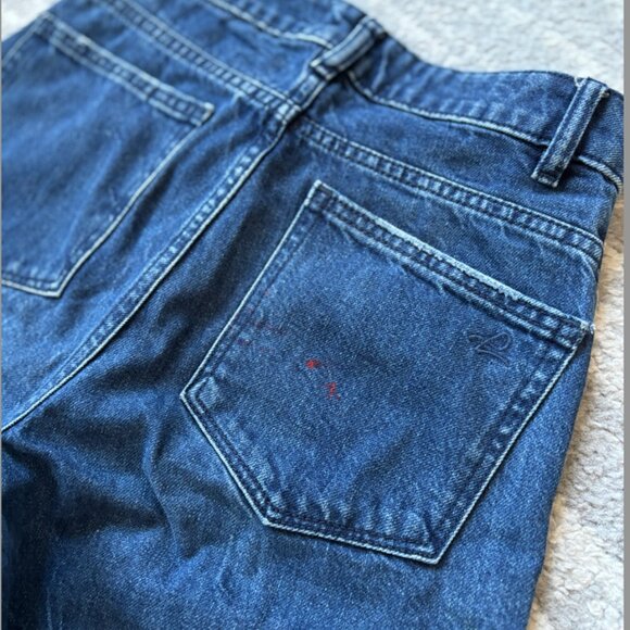 Vintage high waisted frayed hem flare jeans - Picture 13 of 14